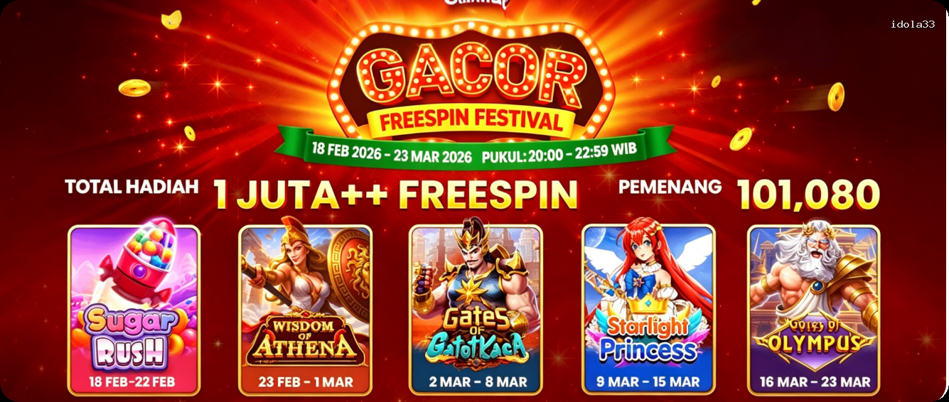 Login idola33 Sekarang Bonus Melimpah